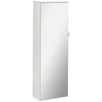 UNTERSCHRANK 40,5/122/21 cm   - Silberfarben/Weiß, MODERN, Glas/Holzwerkstoff (40,5/122/21cm) - MID.YOU