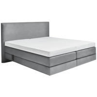BOXSPRINGBETT 160/200 cm  in Grau  - Grau, KONVENTIONELL, Holz/Textil (160/200cm) - Dieter Knoll
