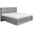 BOXSPRINGBETT 160/200 cm  in Grau  - Grau, KONVENTIONELL, Holz/Textil (160/200cm) - Dieter Knoll