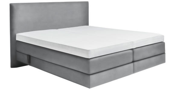 BOXSPRINGBETT 160/200 cm  in Grau  - Grau, KONVENTIONELL, Holz/Textil (160/200cm) - Dieter Knoll