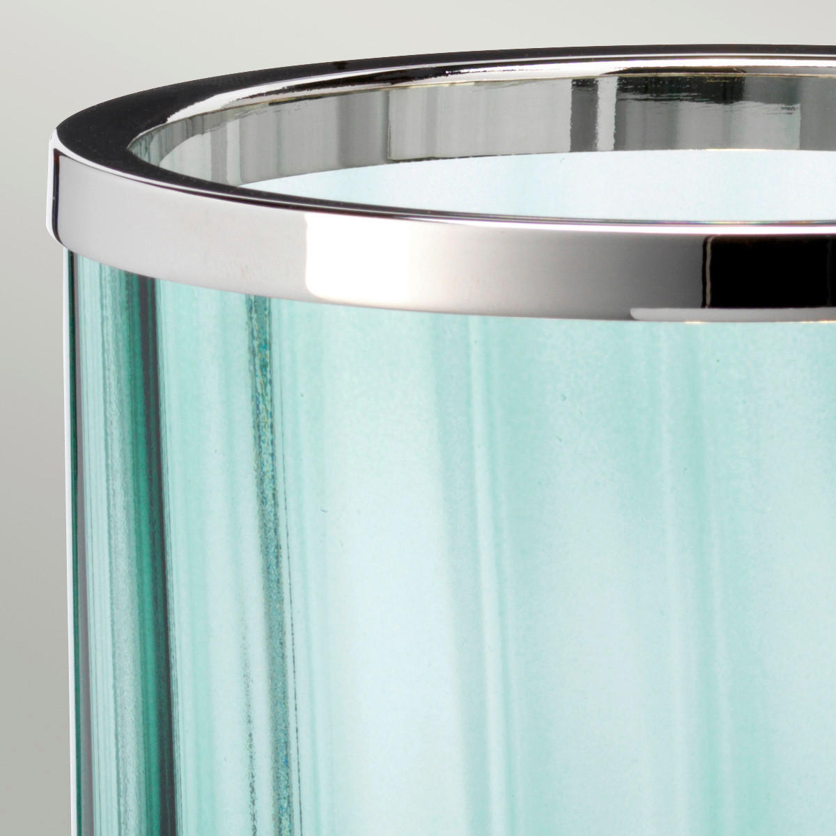 TISCHLEUCHTE - Grün/Nickelfarben, Konventionell, Glas/Metall (17.1/36.4cm) - Elstead Lighting