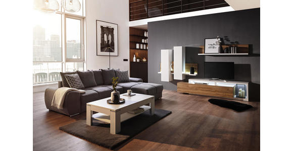 COUCHTISCH rechteckig Weiß - Weiß, KONVENTIONELL (120/75/43cm) - Hom`in