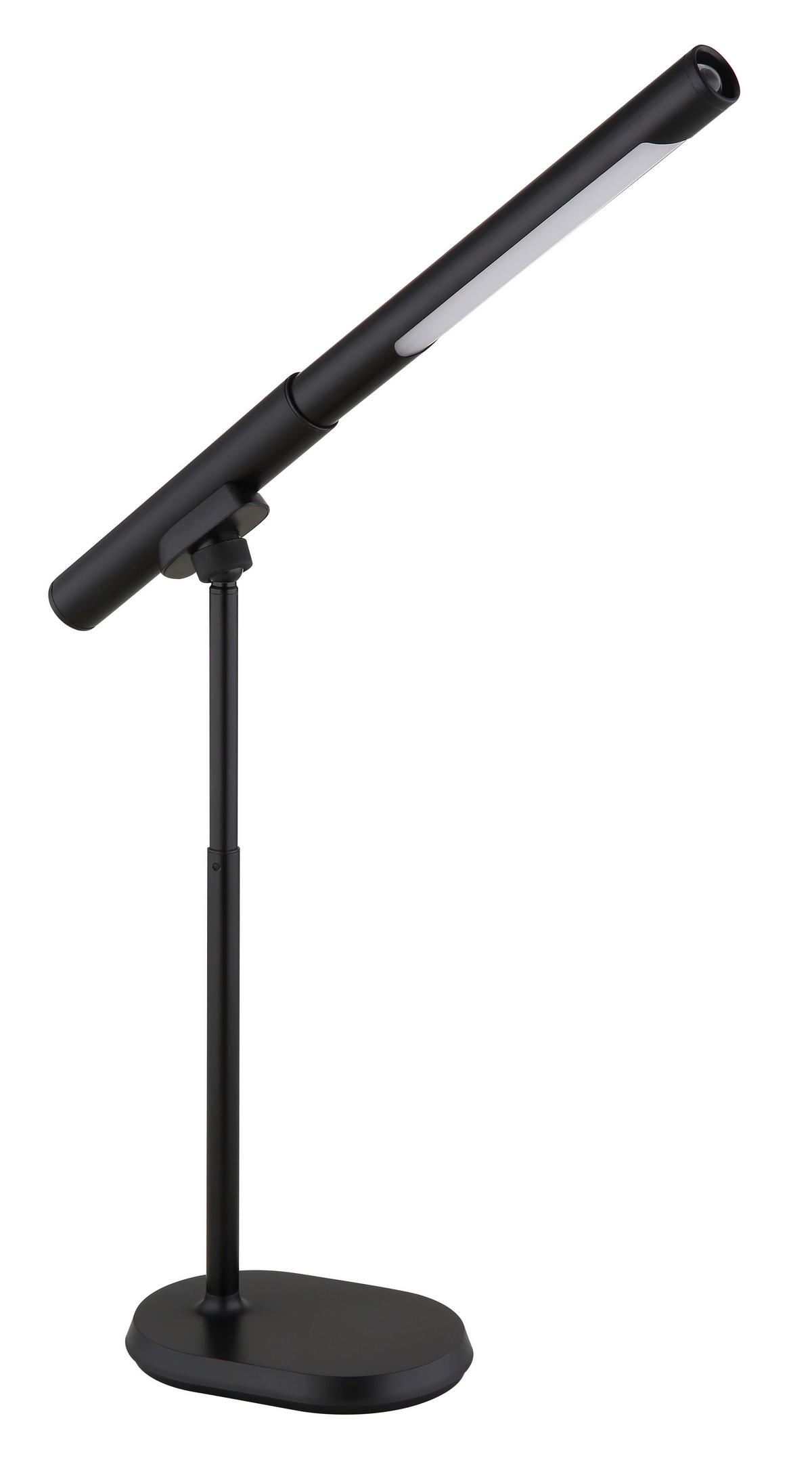 LED-SVETILKA ZA PISALNO MIZO  MILAN   40,4/10,9/44,5 cm          - črna/bela, Design, kovina/umetna masa (40,4/10,9/44,5cm) - Globo