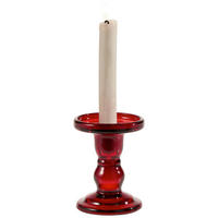 STOJAN NA SVÍČKY  sklo - tmavě červená, Basics, sklo (8,5/11cm) - X-Mas