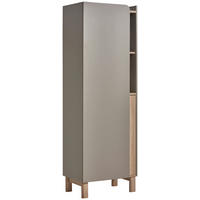 DODATNI REGAL rjavosiva, hrast sonoma  - rjavosiva/barve hrasta, Trend, leseni material/les (60/179/42cm) - Jimmylee