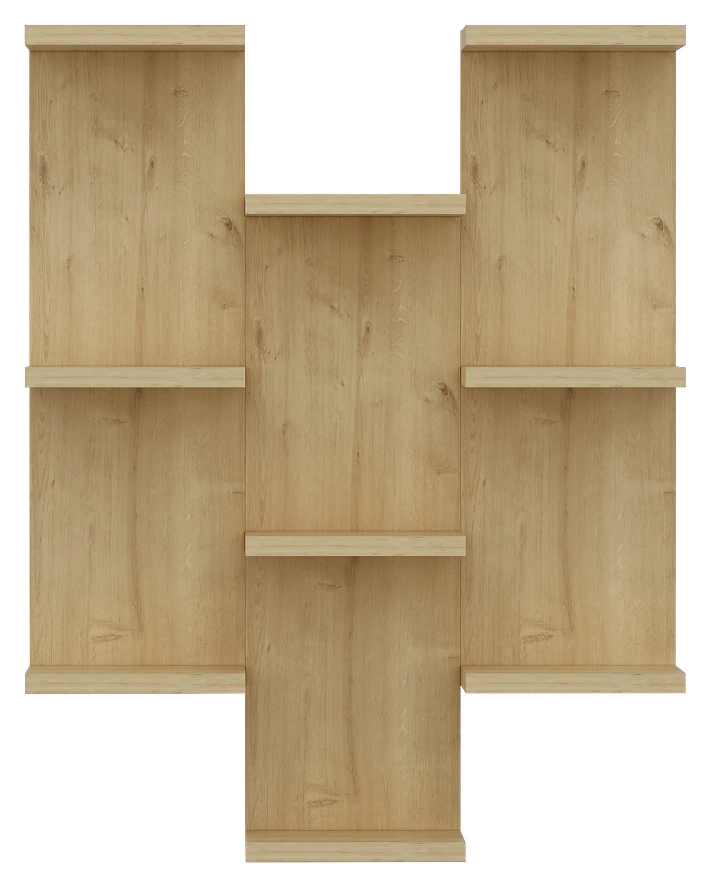 WANDREGAL 58,8/74,1/21,4 cm  - Eichefarben, Design, Holzwerkstoff (58,8/74,1/21,4cm) - MID.YOU
