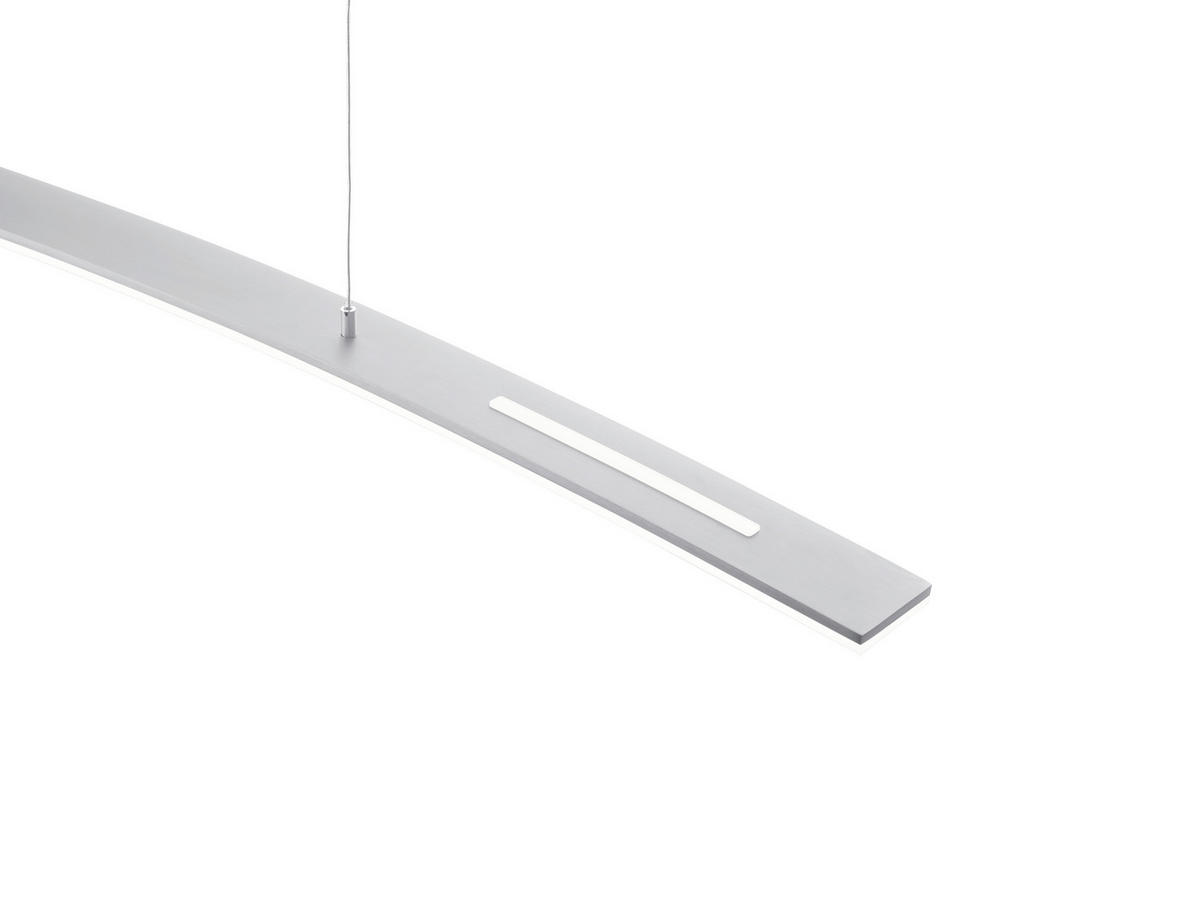 LED-HÄNGELEUCHTE 100/5/150 cm   - Alufarben, MODERN, Metall (100/5/150cm) - Hell