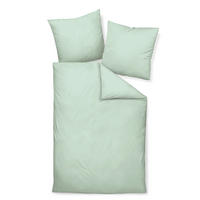 BETTWÄSCHE Giacomo Makosatin 135/200 cm  - Jadegrün, Basics, Textil (135/200cm) - Janine