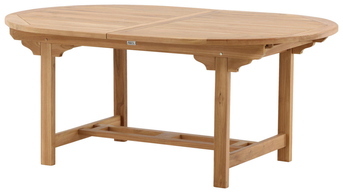 GARTENTISCH 180/120/75 cm  - Teakfarben, KONVENTIONELL, Holz (180/120/75cm) - Gardenson