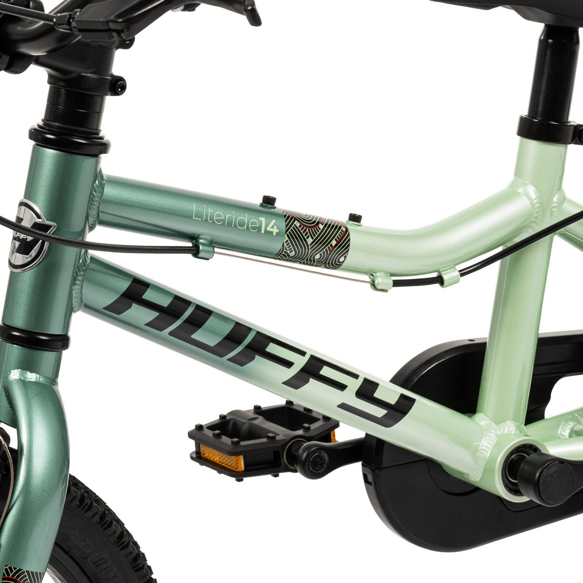 KINDERFAHRRAD 14 Zoll  - Grün, Basics, Metall (35/56/105cm)