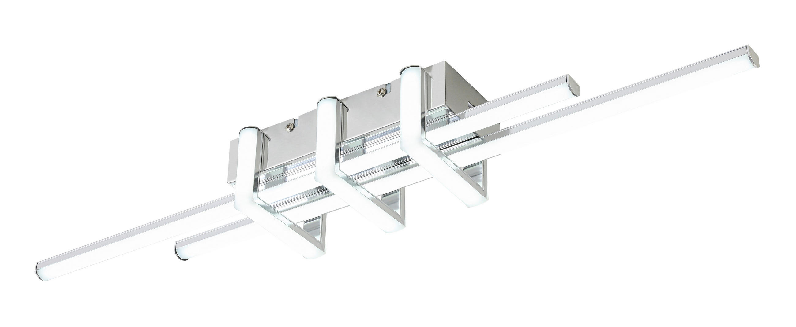 DECKENLEUCHTE 18 W    62/10,5/8 cm  - Chromfarben, Trend, Kunststoff/Metall (62/10,5/8cm) - Collett's Monde