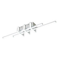 DECKENLEUCHTE 18 W    62/10,5/8 cm  - Chromfarben, Trend, Kunststoff/Metall (62/10,5/8cm) - Collett's Monde