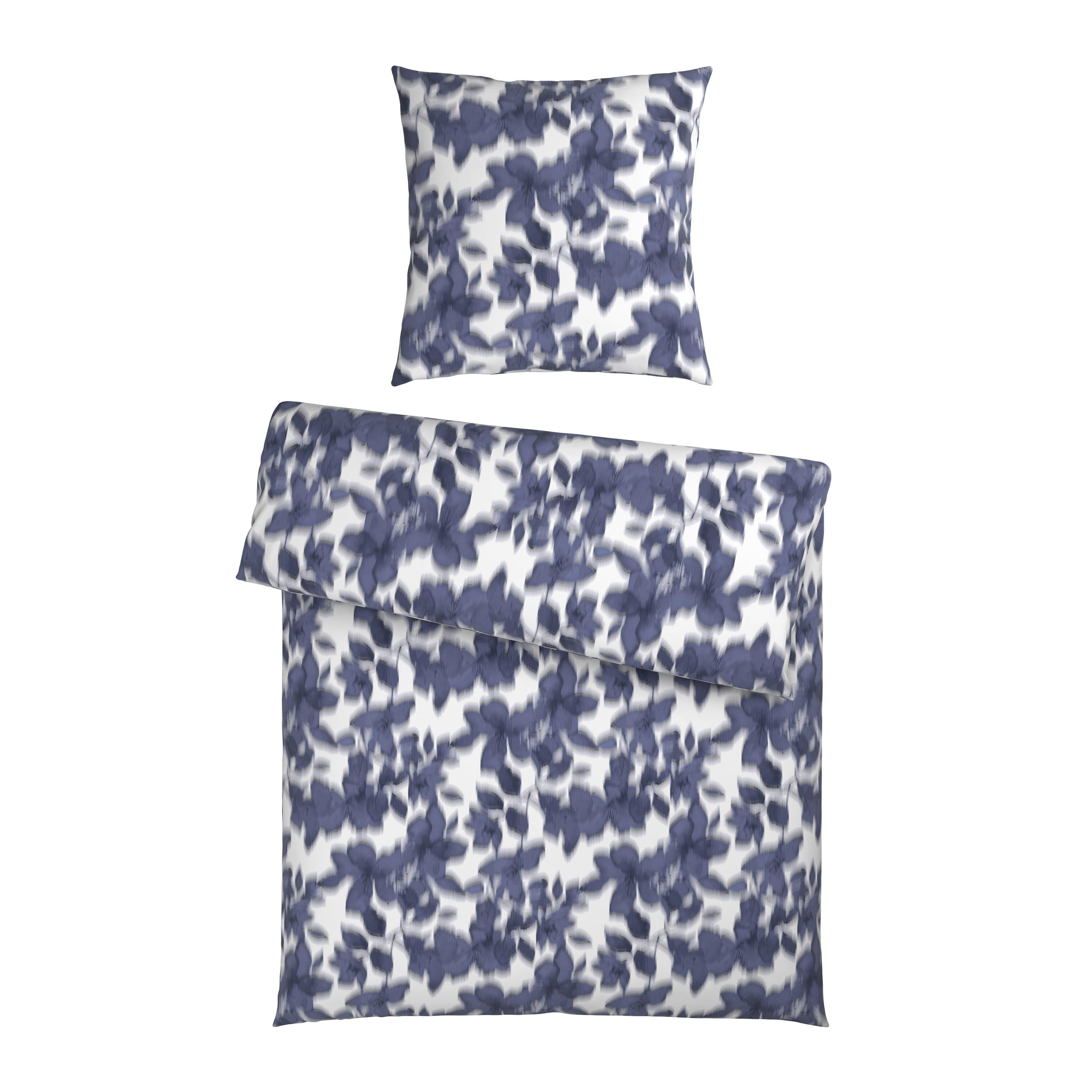 BETTWÄSCHE Satin 155/220 cm  - Blau, Textil (155/220cm) - Bio:Vio