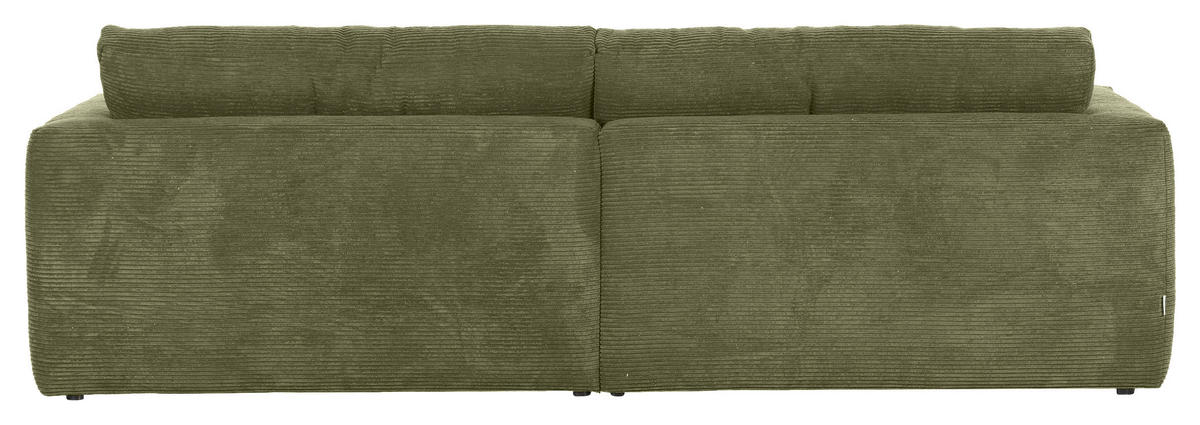 NAGY KANAPÉ textil sötétzöld  - fekete/sötétzöld, Konventionell, műanyag/textil (260/66/115cm) - MID.YOU
