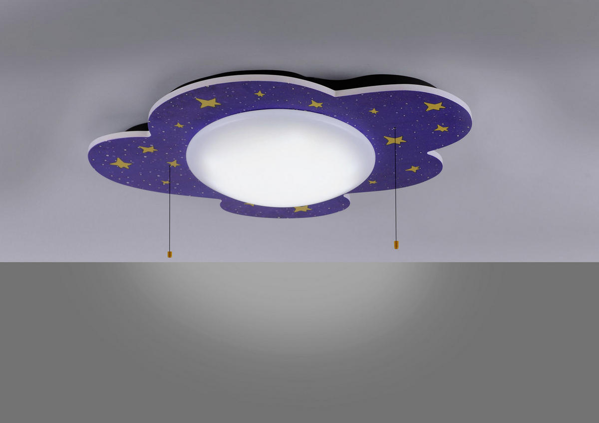 KINDERDECKENLEUCHTE Sternenhimmel 74/57/10 cm   - Multicolor, Design, Holz/Kunststoff (74/57/10cm)
