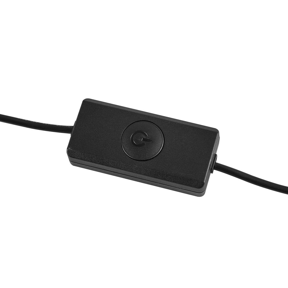 LED-TISCHLEUCHTE Easy 28/60 cm  - Schwarz/Kupferfarben, Design, Glas/Kunststoff (28/60cm) - Dieter Knoll