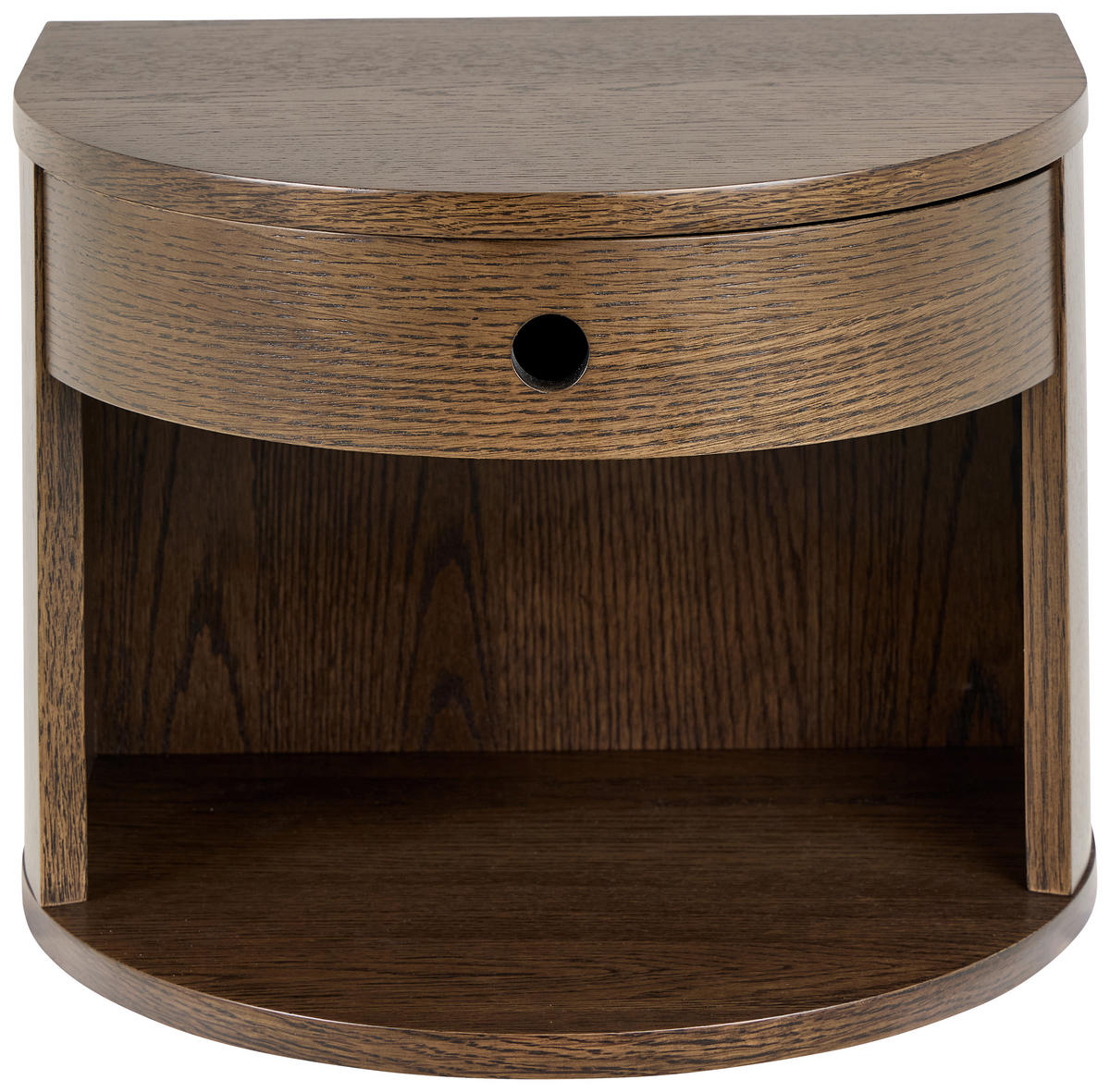 NACHTTISCH 40/30/31,5 cm  in furniert Eiche dunkel  - Eiche dunkel, Modern, Holzwerkstoff (40/30/31,5cm) - MID.YOU