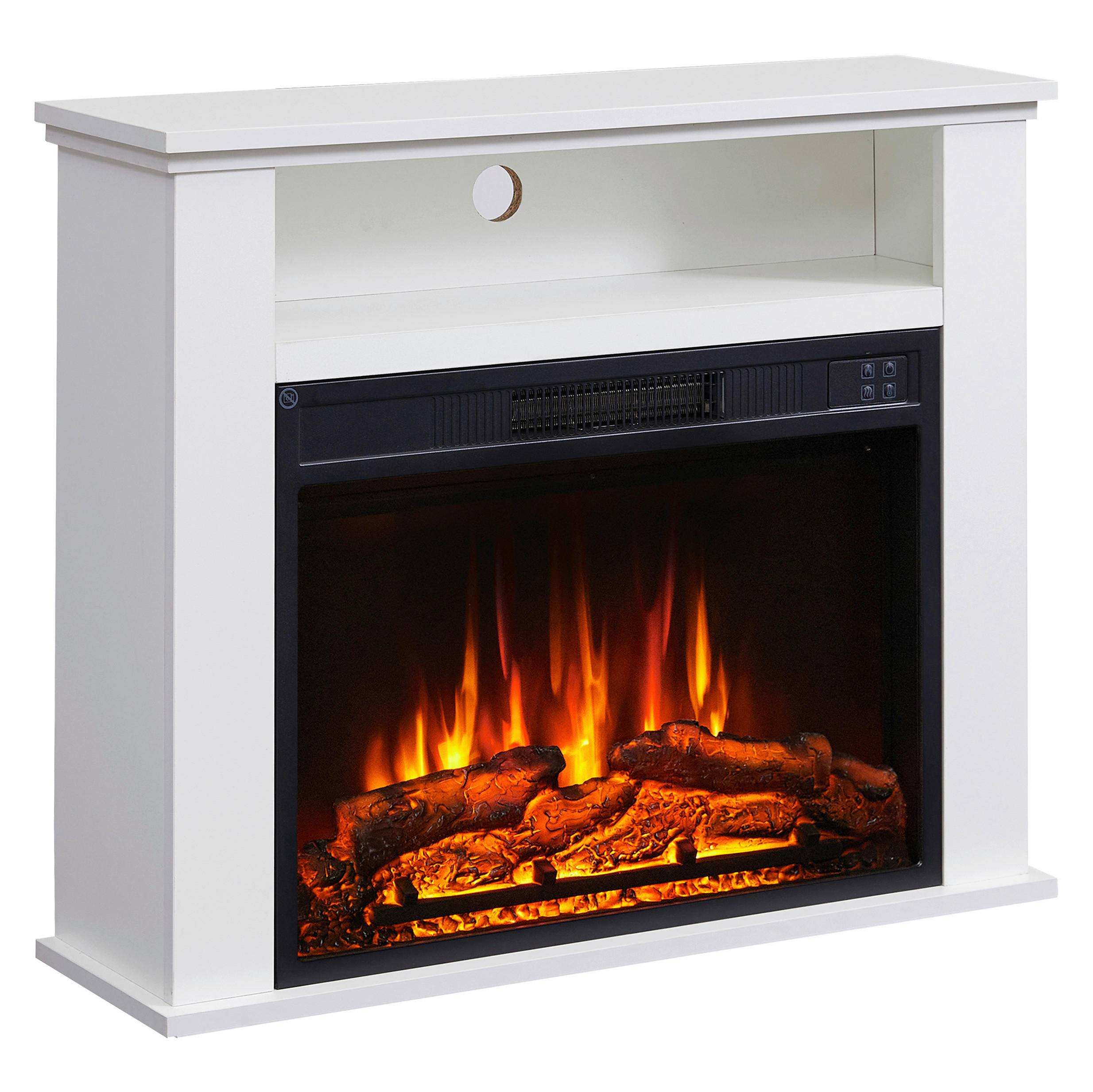 ELEKTROKAMIN - Weiß, Basics, Holz/Metall (23/85/65cm)