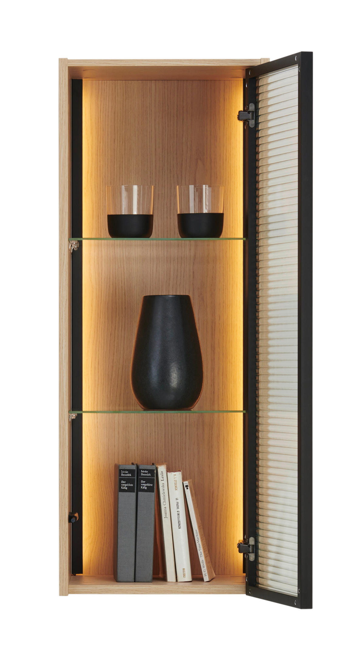 HÄNGEELEMENT Eichefarben  36/92/33 cm  - Eichefarben, Design, Glas/Holzwerkstoff (36/92/33cm) - Lomoco
