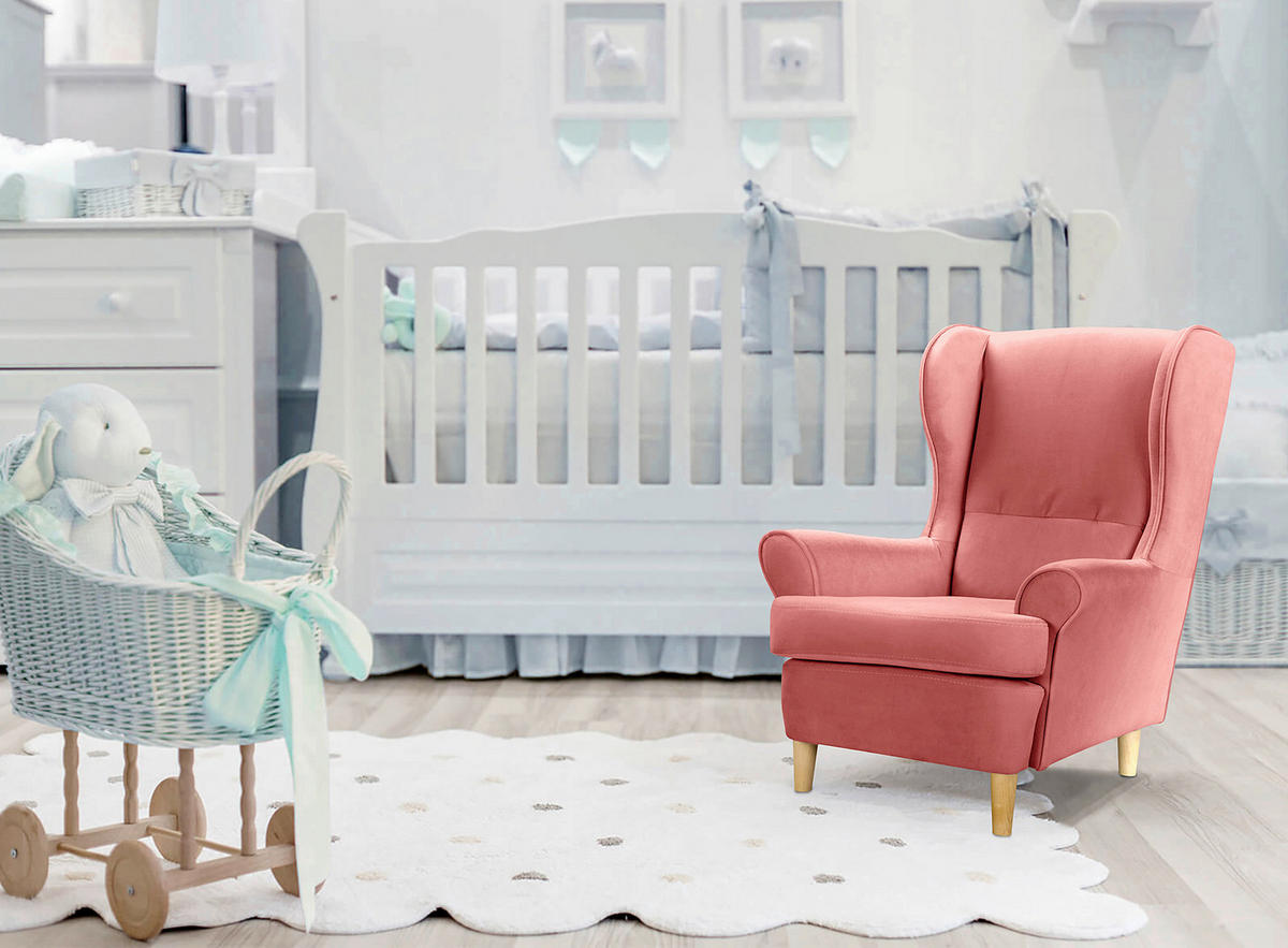 KINDERSESSEL Scandi Mini  - Rosa, Design, Textil (60/74/69cm) - Livetastic