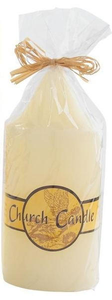 ALTARKERZE - Creme, KONVENTIONELL, Paraffin (9/20cm)