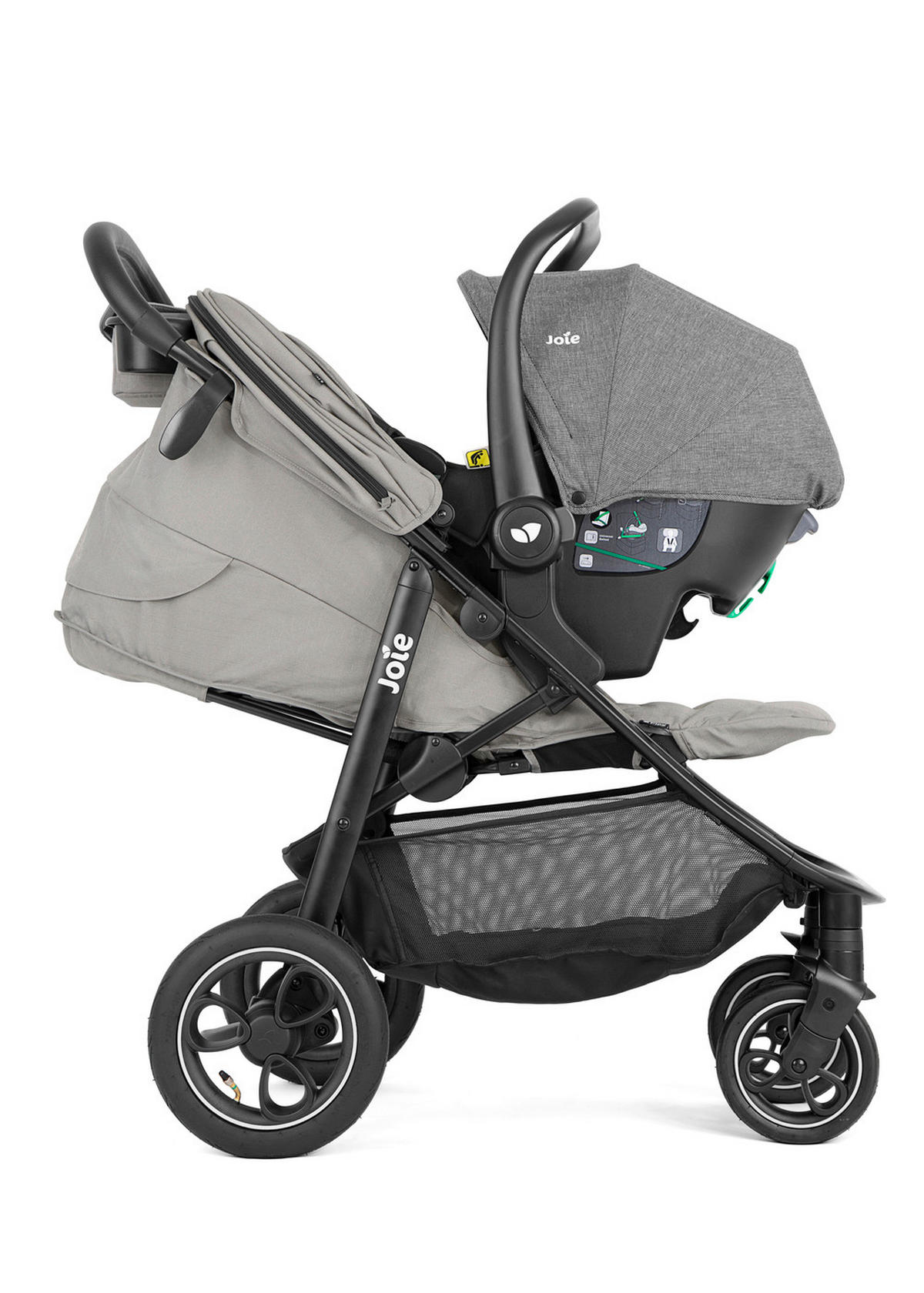 BUGGY LITETRAX PRO AIR  - Schwarz/Grau, Basics, Textil/Metall (58/103/93,6cm) - Joie