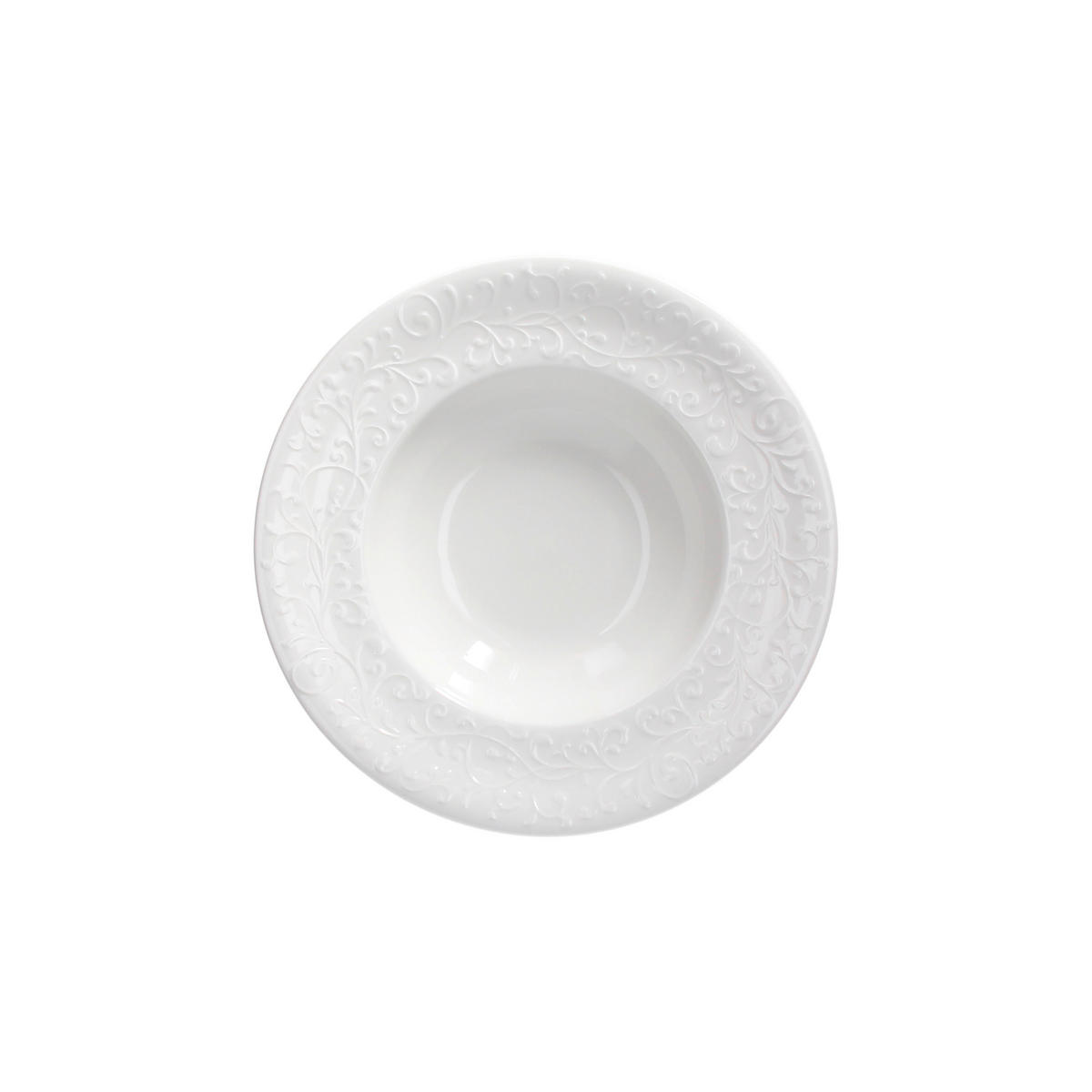 TANJUR DUBOKI    25/5 cm      Jasmin Bianco  - bijela, Basics, keramika (25/5cm) - Tognana