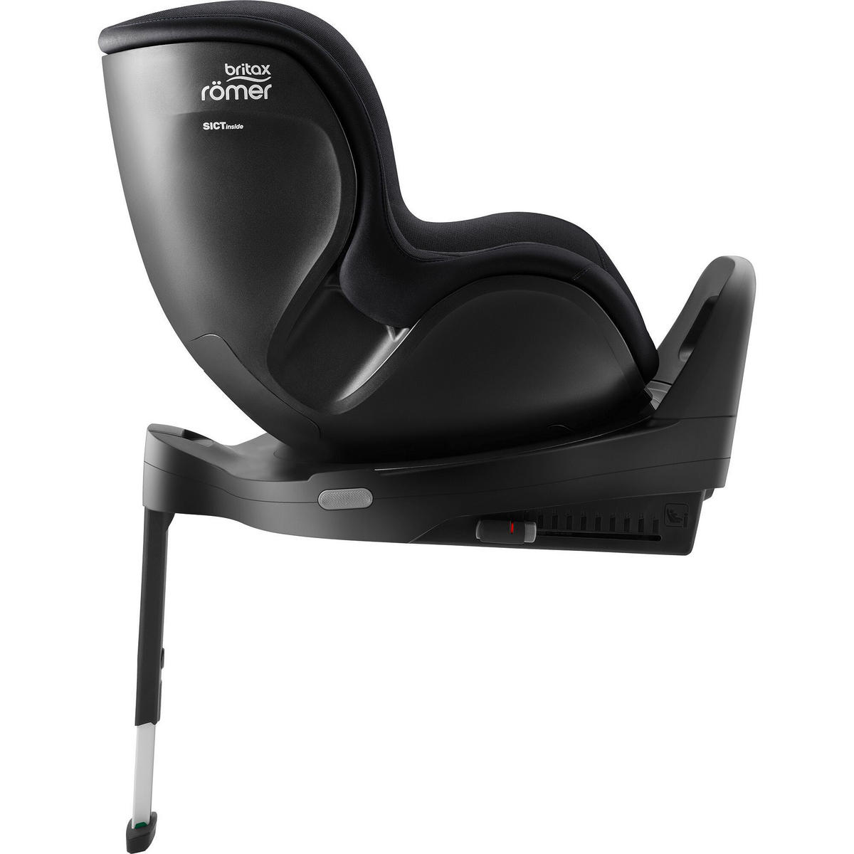 REBOARDER-KINDERSITZ Dualfix Pro  - Schwarz, Basics, Kunststoff/Textil (44/48/74cm) - Britax Römer