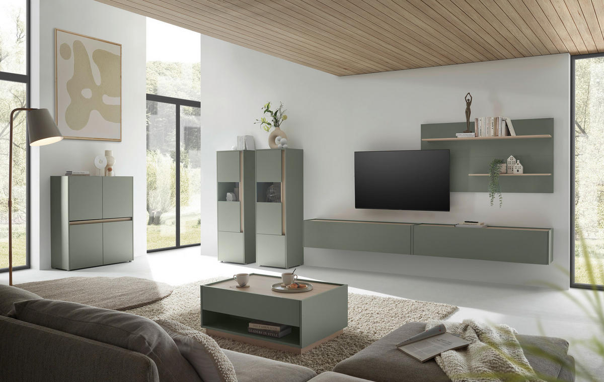 HIGHBOARD  100/122/40 cm  - Eichefarben/Schwarz, Design, Holzwerkstoff/Kunststoff (100/122/40cm) - Modante