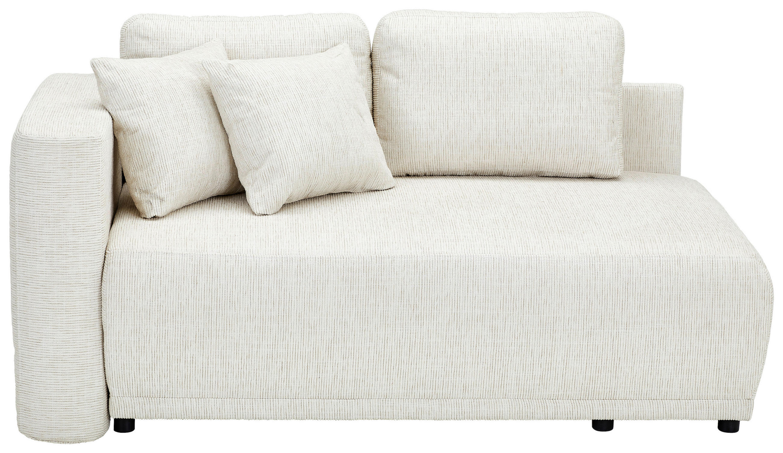 CHAISELONGUE Chenille Sandfarben  - Sandfarben/Schwarz, KONVENTIONELL, Kunststoff/Textil (93/73/171cm) - Carryhome