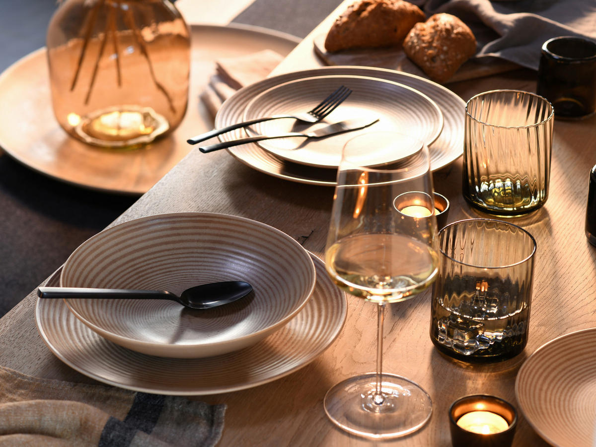 KOMBISERVICE 16-teilig  - Sandfarben, Design, Keramik - Creatable