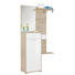 GARDEROBE - Eichefarben/Weiß, KONVENTIONELL, Holzwerkstoff (100/196/37cm) - Carryhome GARDEROBE - Eichefarben/Weiß, KONVENTIONELL, Holzwerkstoff (100/196/37cm) - Carryhome