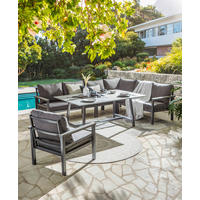 LOUNGESESSEL Hellgrau, Dunkelgrau Aluminium  - Dunkelgrau/Hellgrau, Design, Kunststoff/Textil (67/74/73cm) - Amatio