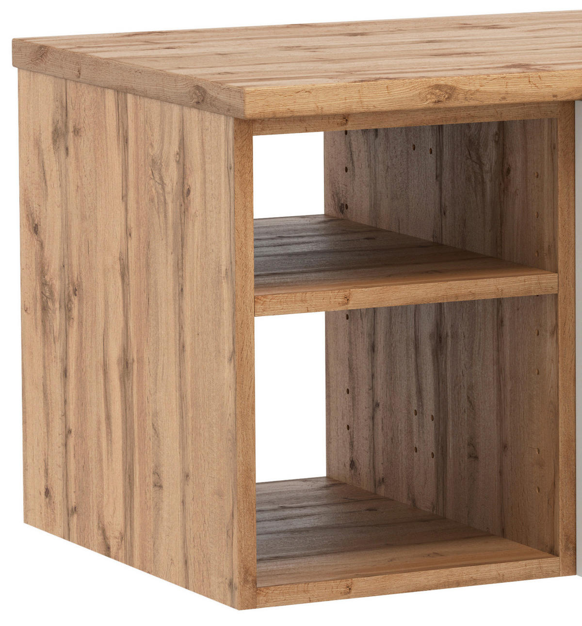 WASCHBECKENUNTERSCHRANK 120/41/47 cm  - Eiche Wotan/Weiß, MODERN, Holzwerkstoff (120/41/47cm) - Held