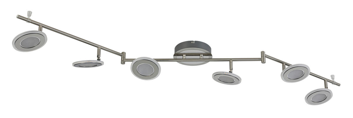 LED-STRAHLER 150/21/13 cm  - Chromfarben/Nickelfarben, Design, Kunststoff/Metall (150/21/13cm) - Novel