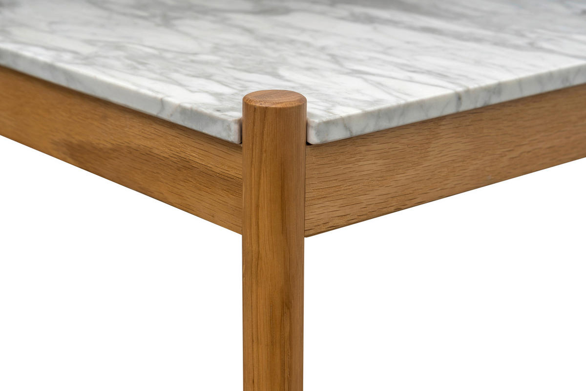 SOFFBORD i trä, sten  - vit/naturfärgad, Modern, trä/sten (80/42/80cm) - MID.YOU