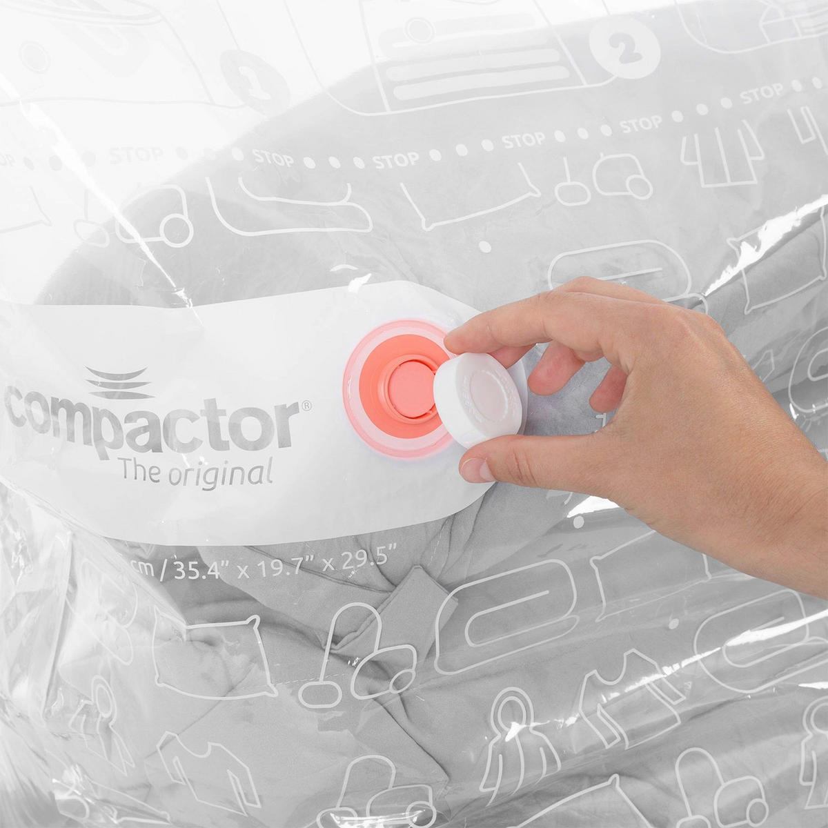 TAŠKA NA USCHOVÁNÍ - průhledné, Lifestyle, plast (70/145cm)