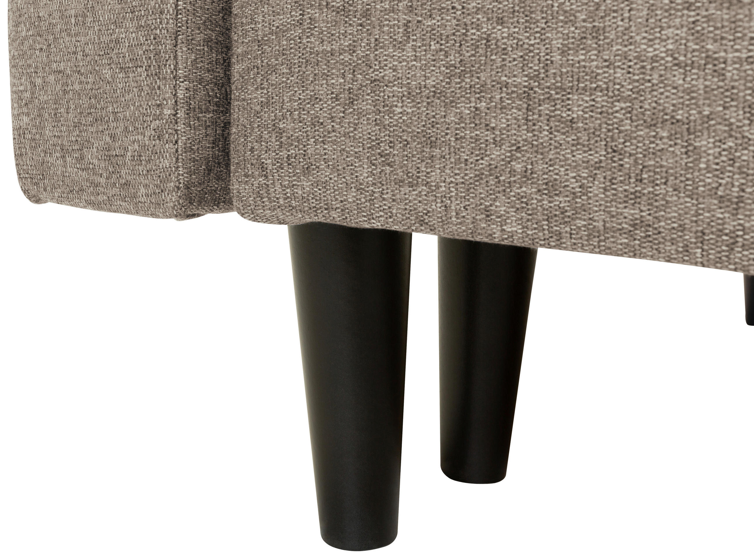 Thumbnail - Mid.you Ecksofa, Beige, Textil, Eiche, 2-Sitzer, Füllung: Polyetherschaumkern, seitenverkehrt montierbar, L-Form, 223x15...