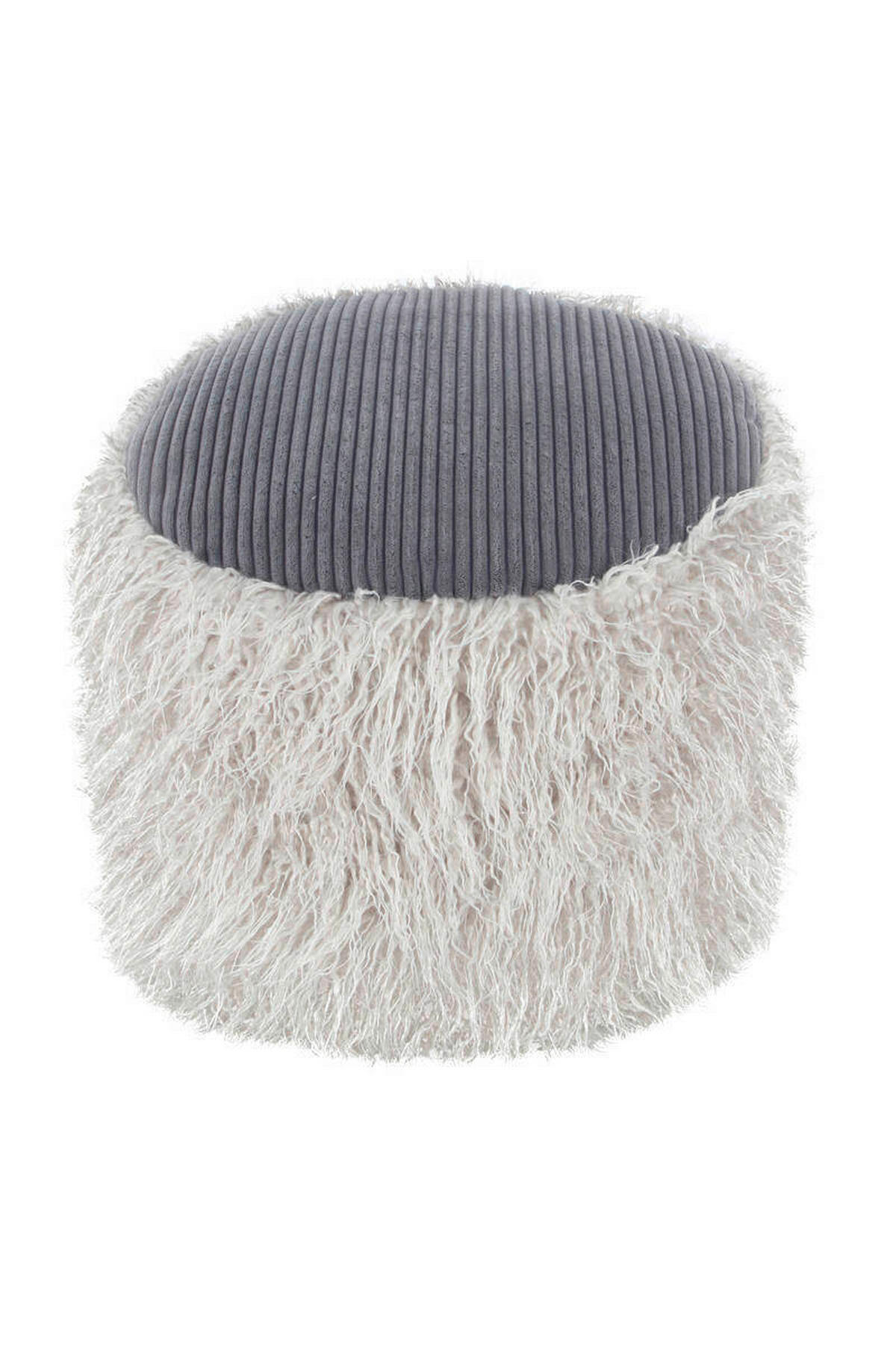 POUF in Hellgrau Kunststoff  - Hellgrau, Basics, Kunststoff (45/38/45cm) - Kayoom