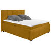 POLSTERBETT Matratze, Bettkasten, Topper Currygelb 180/200 cm  - Currygelb/Graphitfarben, KONVENTIONELL, Kunststoff/Textil (180/200cm) - Esposa