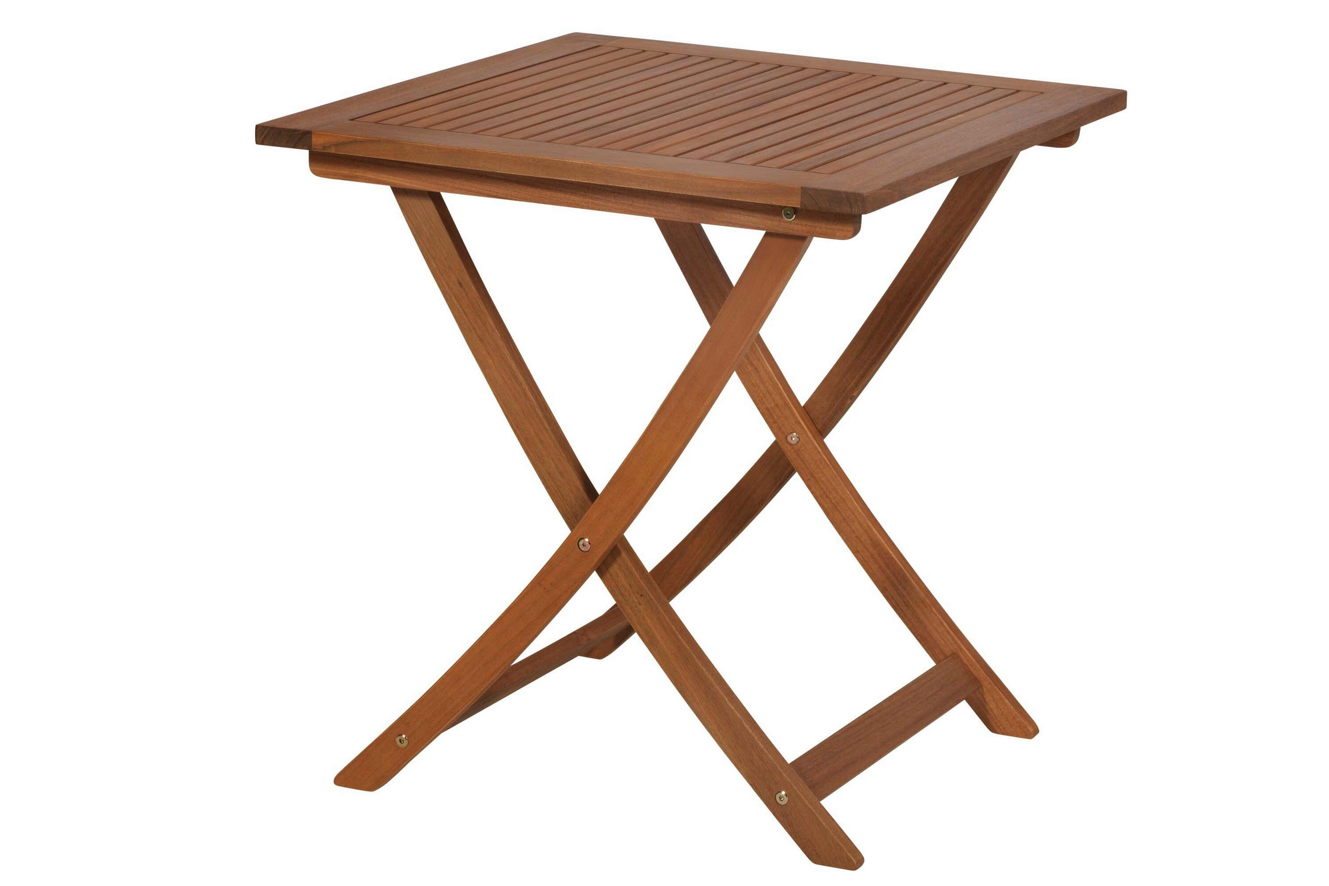 GARTENKLAPPTISCH 70/70/74 cm Holz quadratisch  - Akaziefarben, KONVENTIONELL, Holz (70/70/74cm) - Gardenson