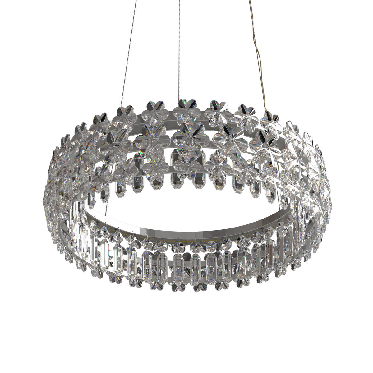 LED-HÄNGELEUCHTE 60/150 cm  - Klar, Design, Glas/Metall (60/150cm) - Glandor