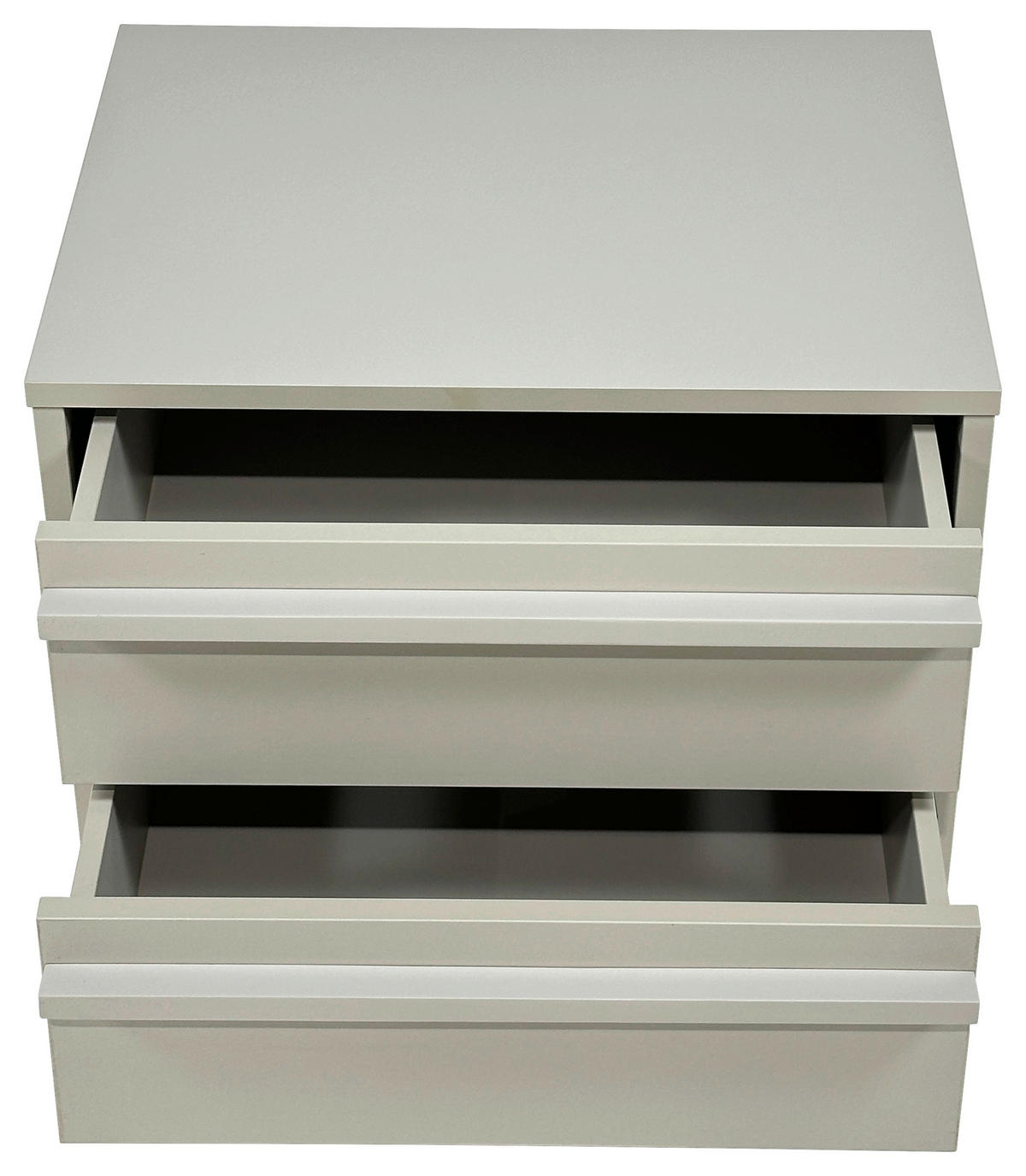 NACHTTISCH 50/51/40 cm  Schwarz, Hellgrau  - Hellgrau/Schwarz, Design, Holz/Holzwerkstoff (50/51/40cm) - Xora