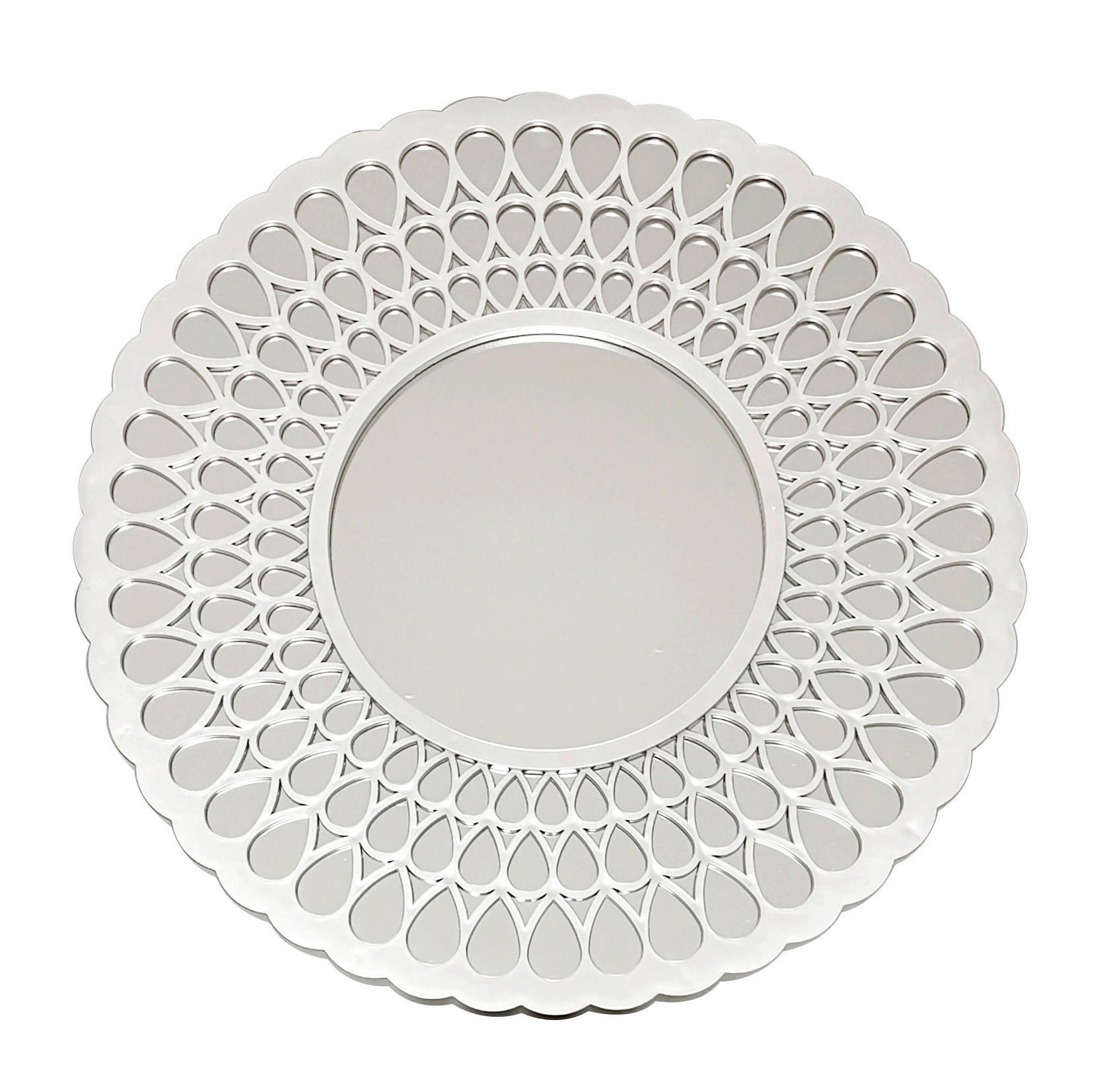 Oglindă Decorativă     - argintiu, Basics, sticlă (40/40/4cm)