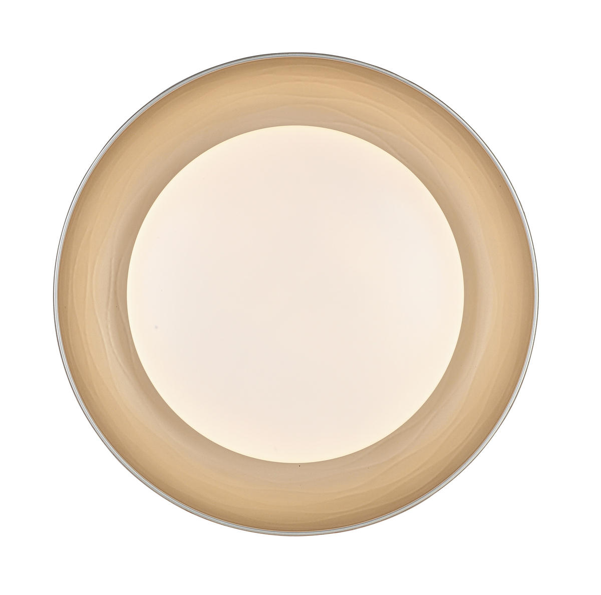 DECKENLEUCHTE 48/10 cm  - Champagner/Weiß, Trend, Kunststoff/Metall (48/10cm) - Collett's Monde