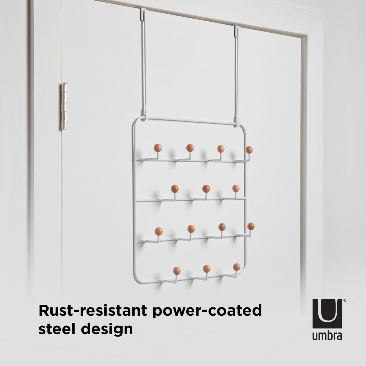 WANDGARDEROBE  in Weiß  - Weiß, Basics, Metall (36/60/9cm) - Umbra