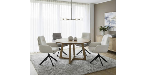 ESSTISCH in Holz 120/120/76 cm  - Wildeiche, Design, Holz (120/120/76cm) - Linea Natura