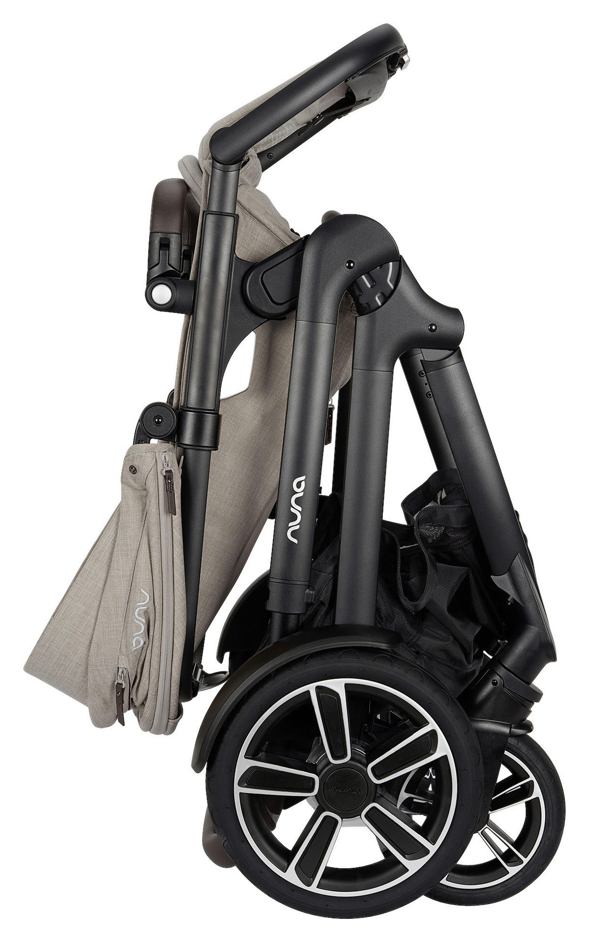 GESCHWISTERWAGEN Demi next  - Schwarz, Basics, Metall (63/123/83cm) - Nuna