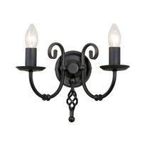 STENSKA SVETILKA  Elstead Black ///220-240 V/E14 - črna, Natur, kovina (30/18.5/15cm) - Elstead Lighting