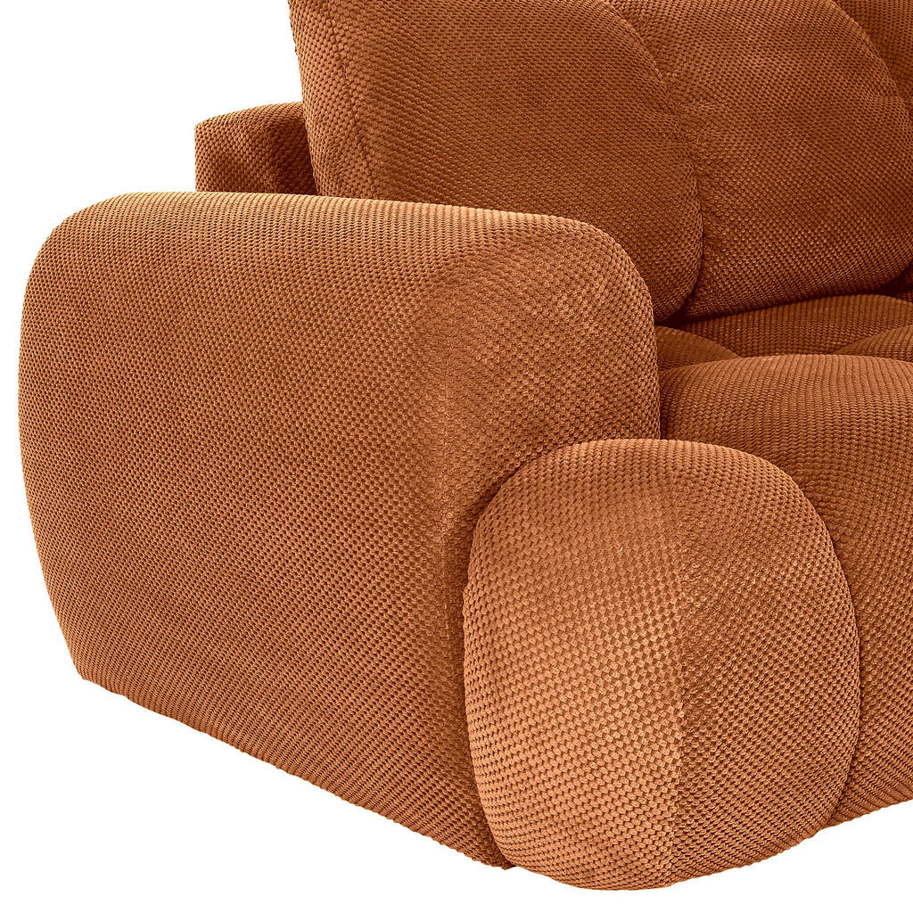 Thumbnail - Carryhome Ecksofa, Rost, Textil, 2-3-Sitzer, Füllung: Polyetherschaumkern, Ottomane rechts, L-Form, 274x174 cm, Liegefun...